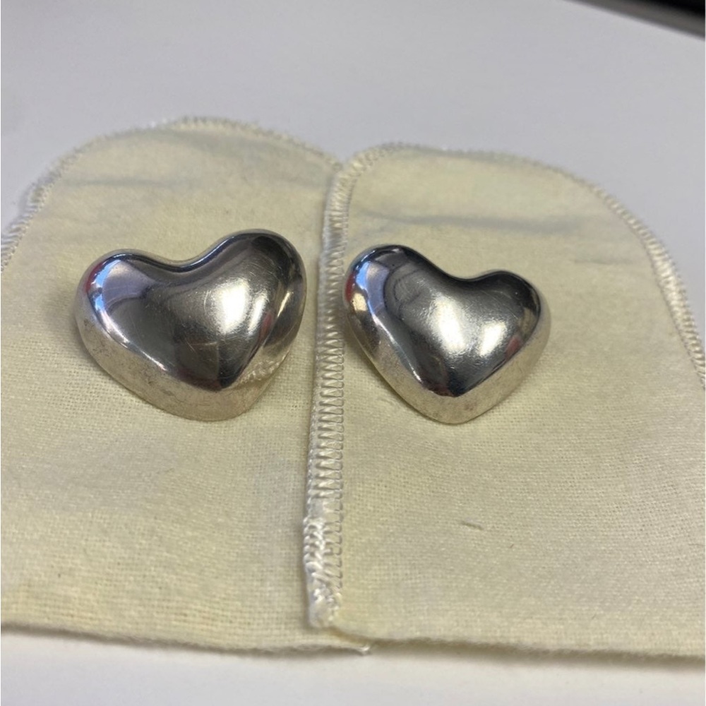 James Avery large retired puffy earrings